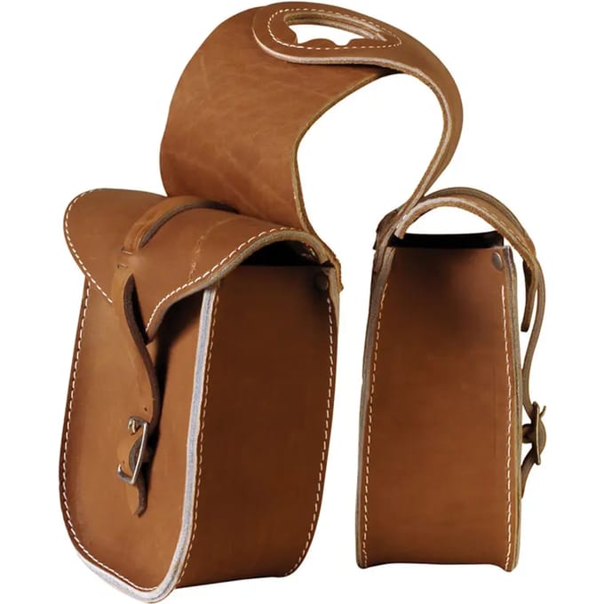 Basis leren zadeltas voor paarden Lakota