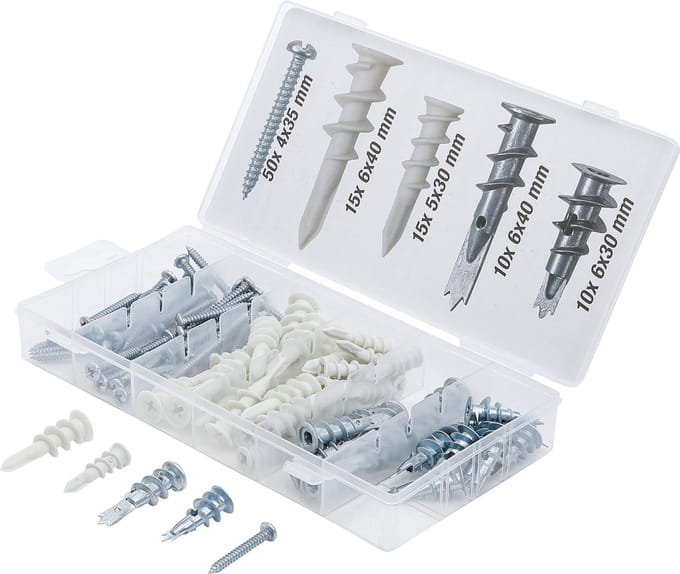 BGS Assortiment gipsplaatpluggen 100 delig