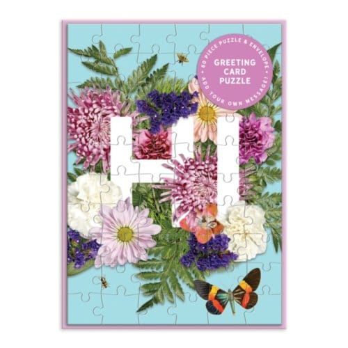 Say It With Flowers Hi Greeting Card Puzzle - Galison