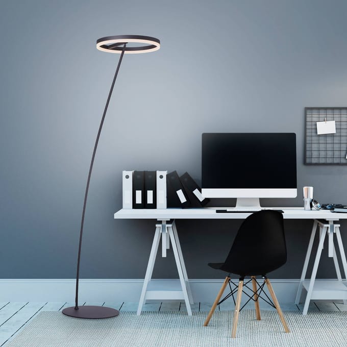 Paul Neuhaus Titus LED vloerlamp antraciet dimmer