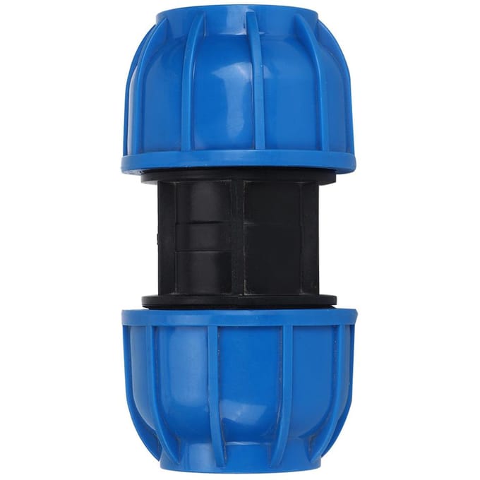Waterpijp Koppelingen PE Plastic Rechte Pijp Koppeling Adapter 63mm naar 63mm
