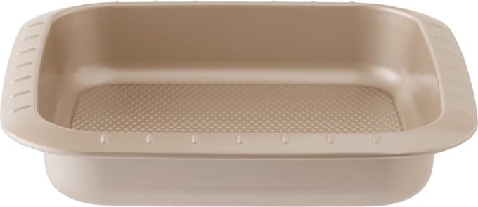 LEO Vierkante cake vorm Balance 22x22x5cm - Champagne - PFAS-vrij