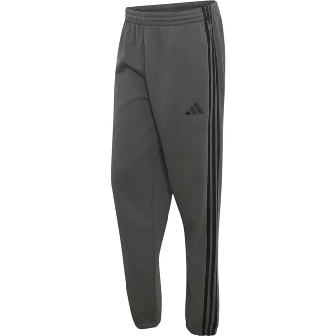 Adidas Essentials 3 Stripes Fleece Tapered Cuffed Joggers Grijs M / Regular Man