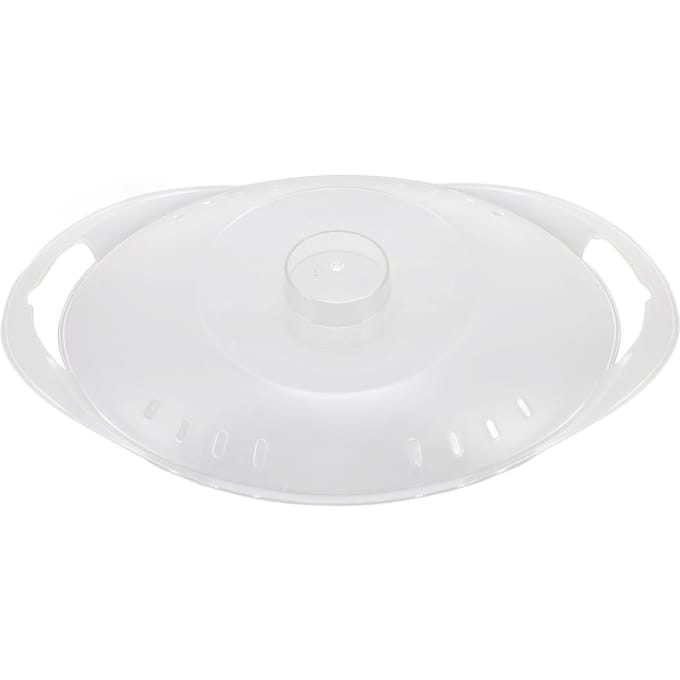 Couvercle de Panier Vapeur Transparent PCTG Résistant à la Chaleur Couvercle de Panier Vapeur Pièces de Robot Culinaire pour white