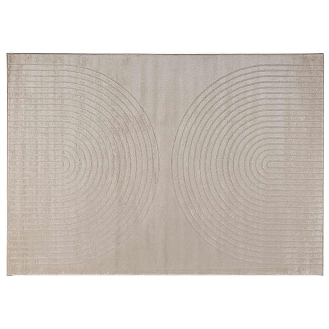 vidaXL - Binnen - kleed - GALATI - Beige - 200 - x - 140 - cm - Polyester