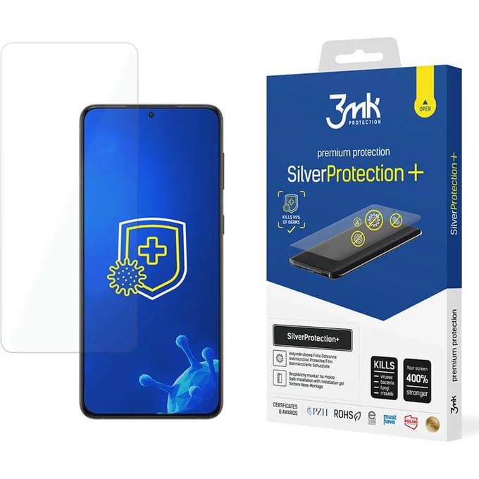Antimicrobiële beschermingsfilm 3MK Samsung Galaxy S22 5G - Silver Protect+