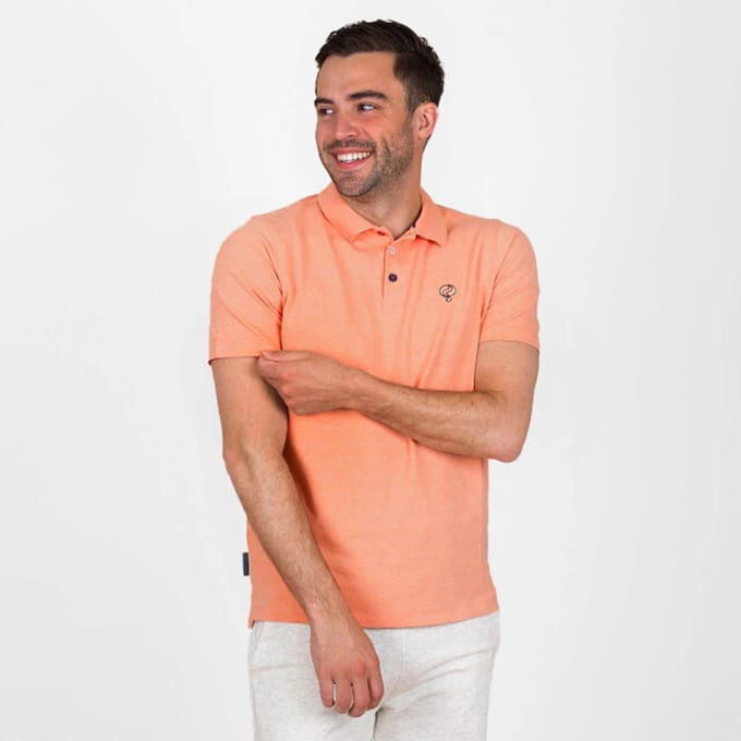 Heren Polo Willemstad - Lichtoranje Melange