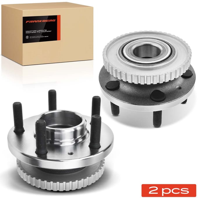 Frankberg 2x Wielnaaf Set Achter voor Nissan Micra II