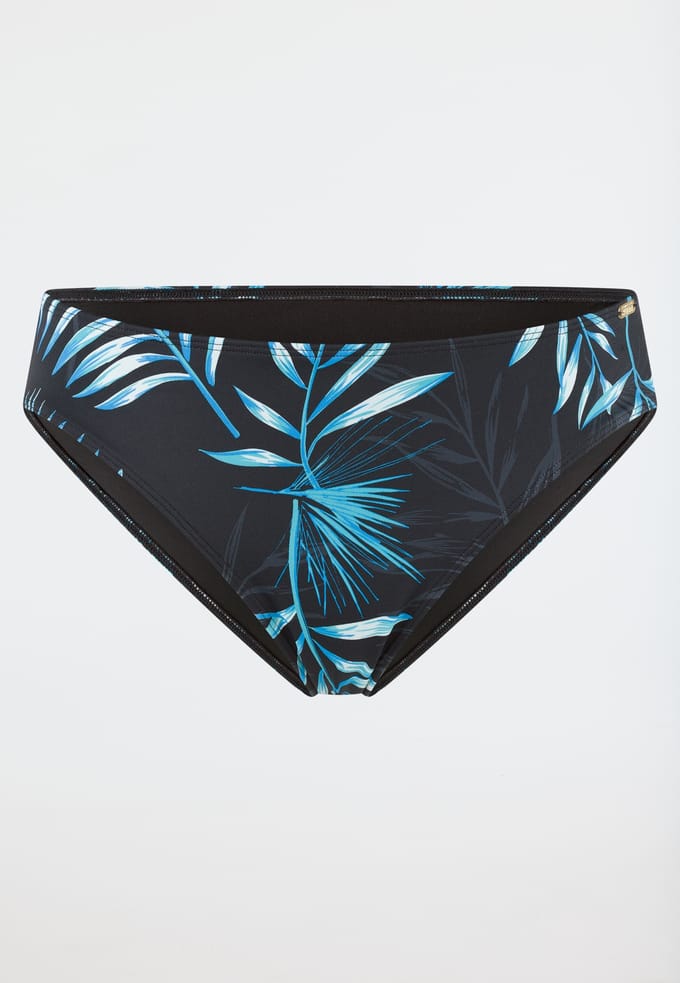 Bikinislip jersey gerecycled palm multicolour - Aqua 36