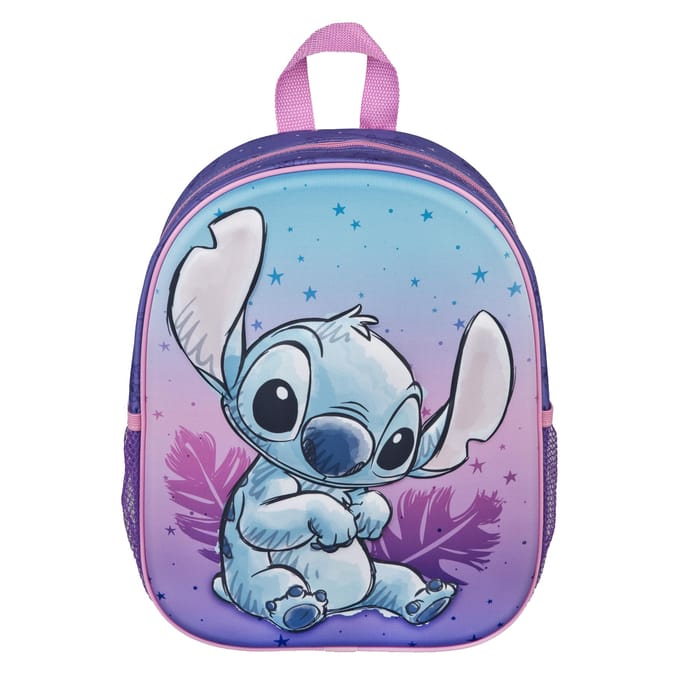 Lilo & Stitch 3D Rugzak - Schooltas - Polyester - Paars - Rugzak kind