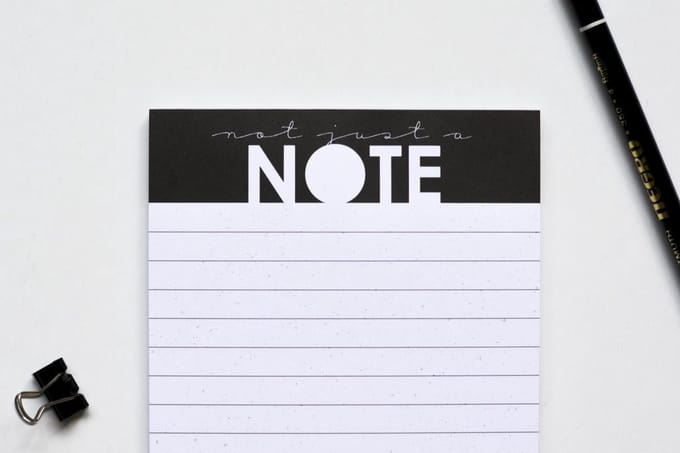 MOODZ design - Notitieblok - Zwart/wit - A6