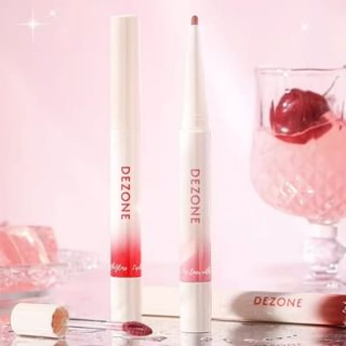DEZONE - Dual Head Lip Liner & Watery Lip Gloss - 5 Colors CT04 (160mg + 2.5g)