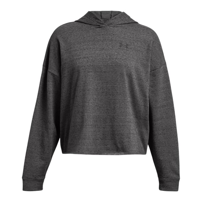 Under Armour Dames/Dames Rival Terrycloth Oversized Hoodie (Houtskool)