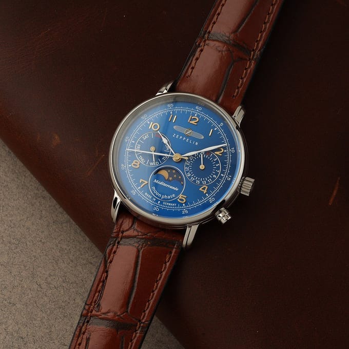Zeppelin 9637-3 Méditerranée maanfase dames horloge