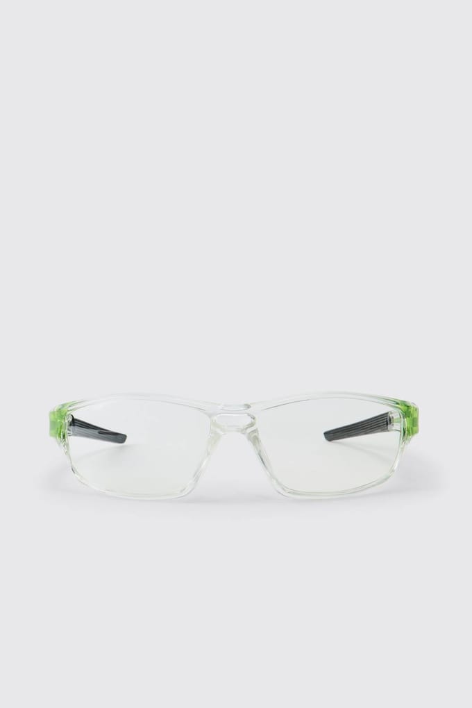 Transparante Sport Plastic Zonnebril | Clear