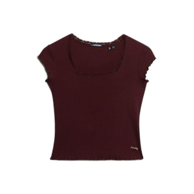 Superdry - Athletic Essentials T-shirt met vierkante hals - Dames - T-shirts