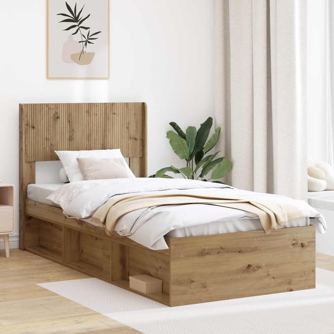 vidaXL - Hoofdbord - Artisanaal - eiken - PB