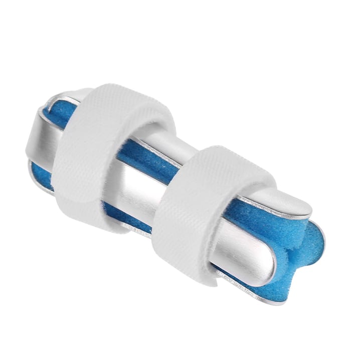 Aluminium Vinger Hand Spalk Herstel Blessure Pijn Buigen Vervorming Correctie M M white