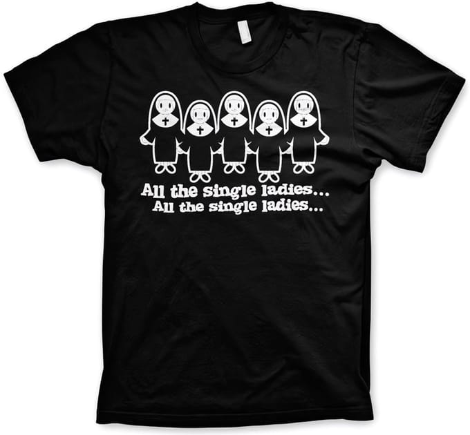 Hybris All The Single Ladies... T-shirt zwart