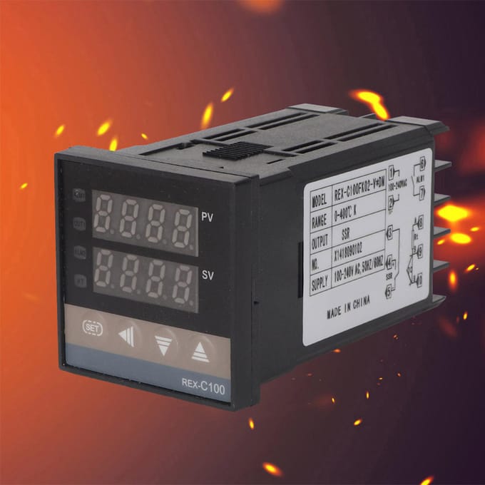 0400 celsius Digitale LED PID Temperatuurregelaar Thermostaat Kit AC110V240V gray