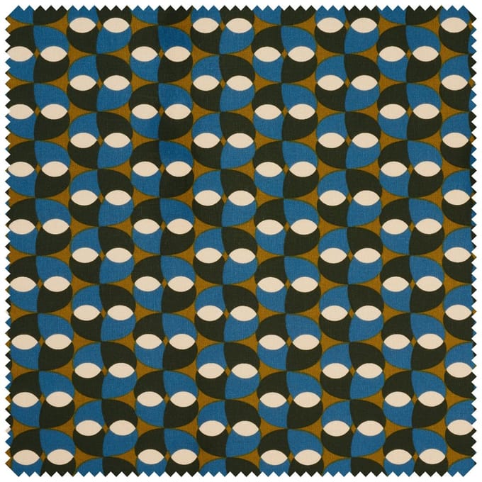 Half panama stof "Retro Art"