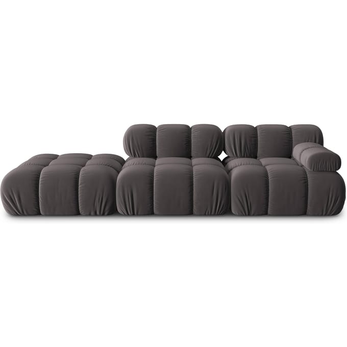 Modulaire 3-zitsbank Tropea links velvet | Milo Casa