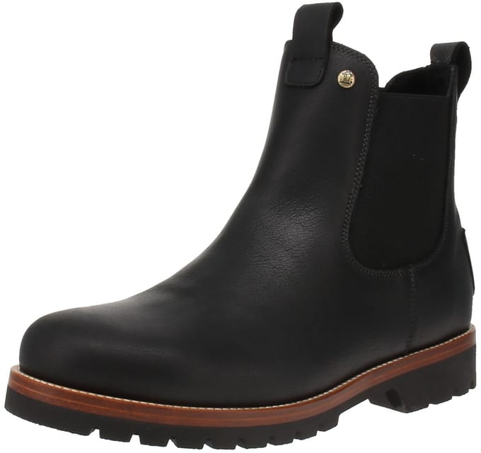 Panama Jack Heren Beny Igloo C1 Zwarte Waterdichte Leren Chelsea Boots
