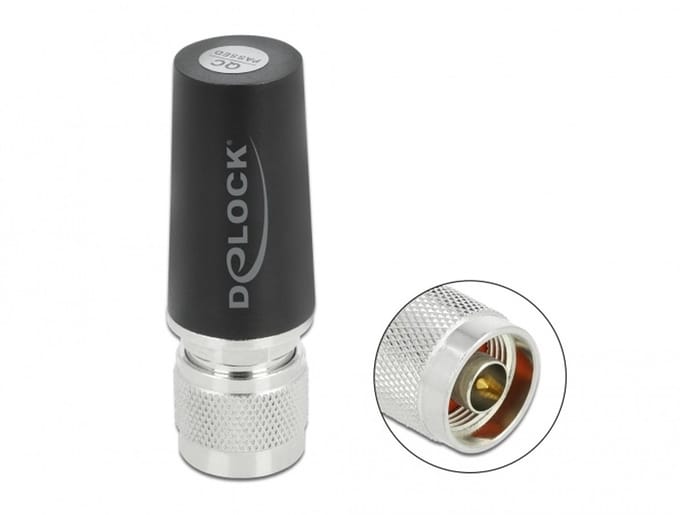 Delock LTE Antenna N plug 3 dBi omnidirectional fixed roof mount outdoor