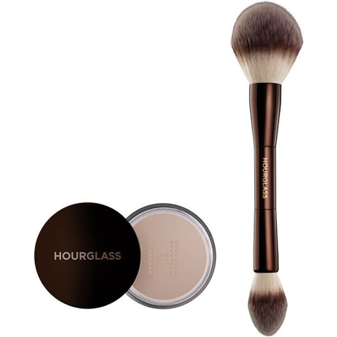 Hourglass Travel Translucent Powder And Brush Bundle
