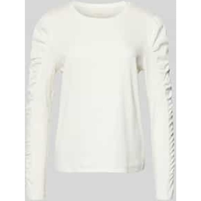 Shirt met lange pofmouwen en ronde hals