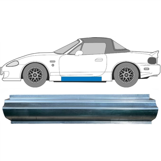 Reparatie dorpel voor Mazda MX-5 1998-2005 / Links