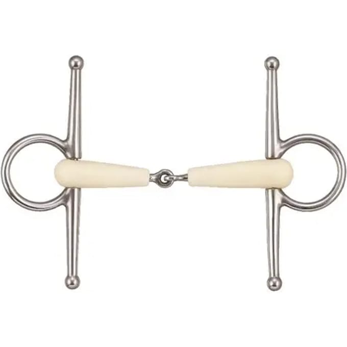 Enkelgebroken bit voor paarden Soyo Happy mouth
