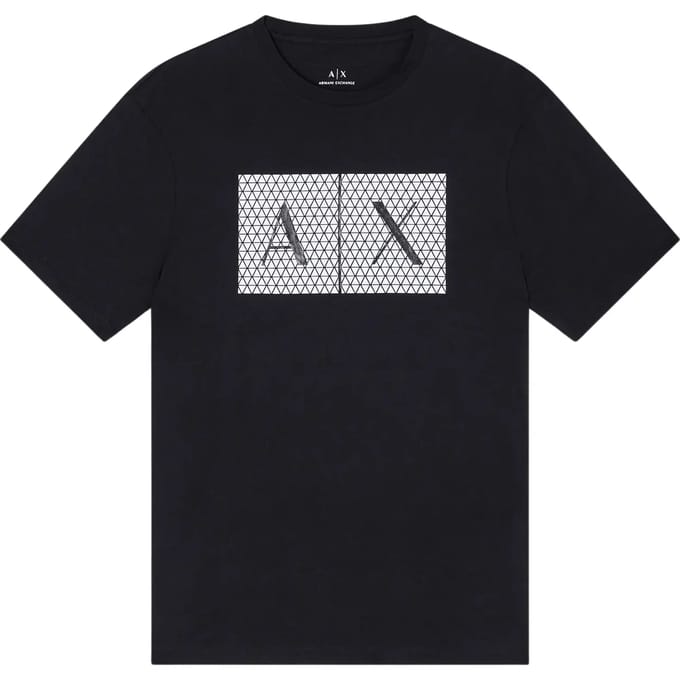 AX Boxy Graphic Tee 3H1T62 - Black Shirts