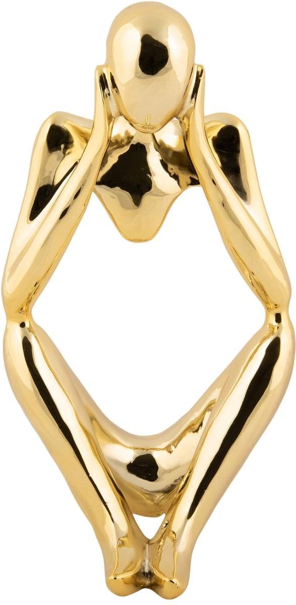 Present Time Ornament Imagine - Goud - 12.5x10x23.5cm - Scandinavisch - Polyresin