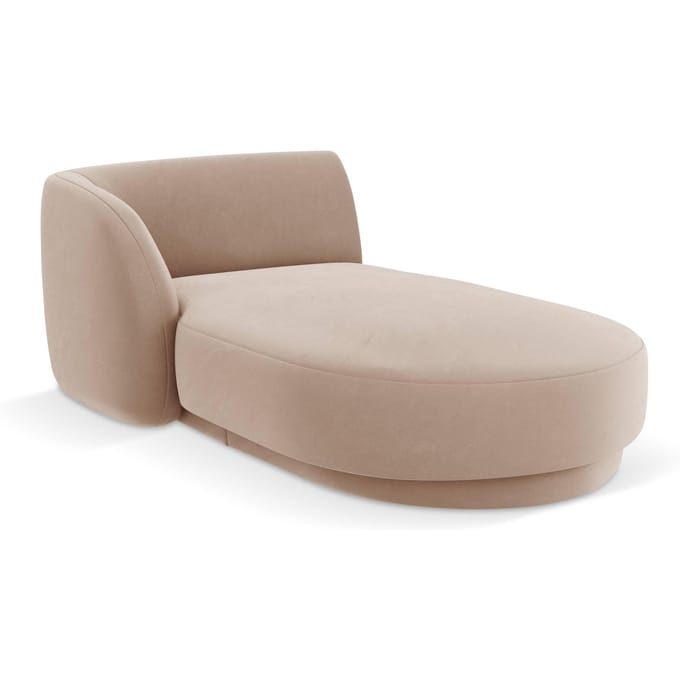 Chaise longue Miley links velvet | Micadoni Limited Edition