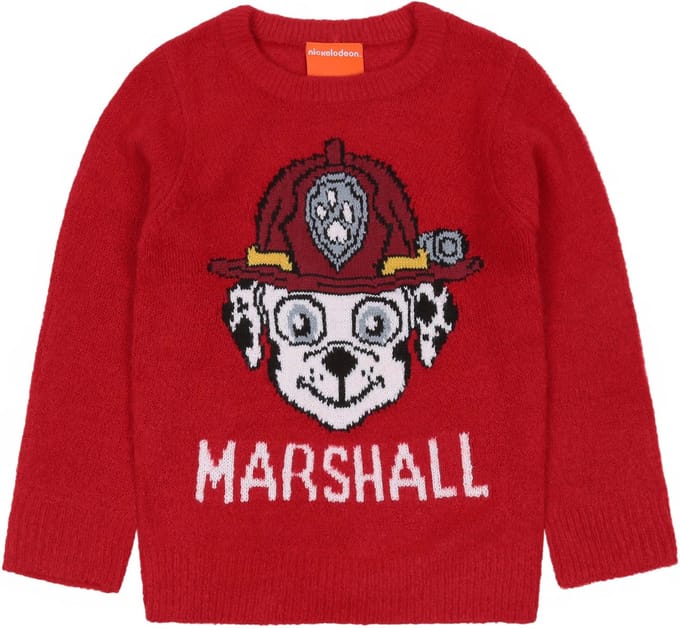 Paw Patrol Marshall - Jongens Rode Trui, Lange mouwen, Warm / 122