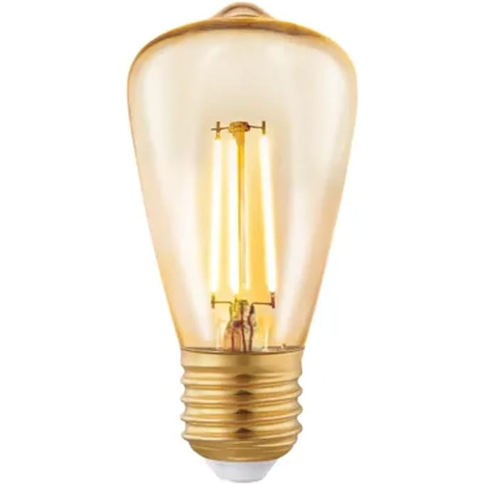 Eglo Ledfilamentlamp Edison - Amber - D4,8cm - Dimbaar - Warm Wit - E27 - 3,5w