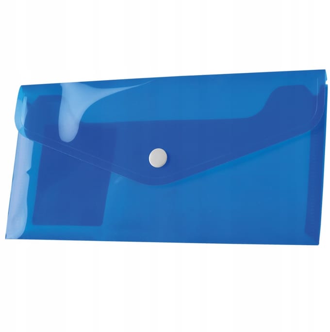 Tetis DL Organizer Folder - Blauw, Sluiting, Duurzaam Polypropyleen