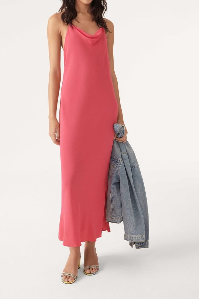 BA&SH Robe Fame Rose Taglia: L | Maxi abiti Outlet | Donna | Rosa