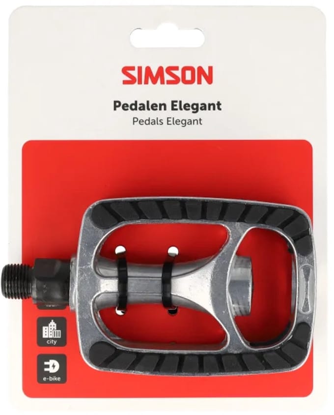 Simson pedalen Elegant anti-slip - aluminium