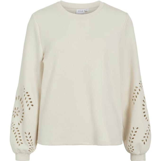 VILA - VISANDY L/S DETAIL SWEAT TOP - NOOS Dames Trui