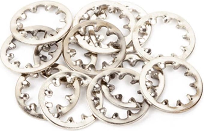 Fender 16436049 Potentiometer Locking Washers – Nikkel, 12 stuks