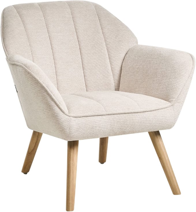 TORUD - Fauteuil - Lichtbeige - Polyester