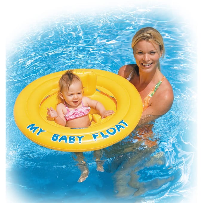 INTEX Zwemband My Baby Float - Leeftijd 6-12 maanden - 70 cm, Geel