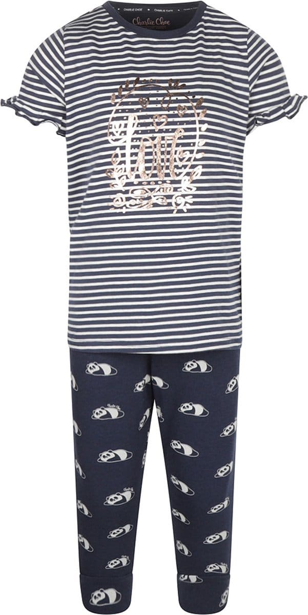 Charlie Choe pyjama meisjes - blauw - V43027-41 - maat 146/152