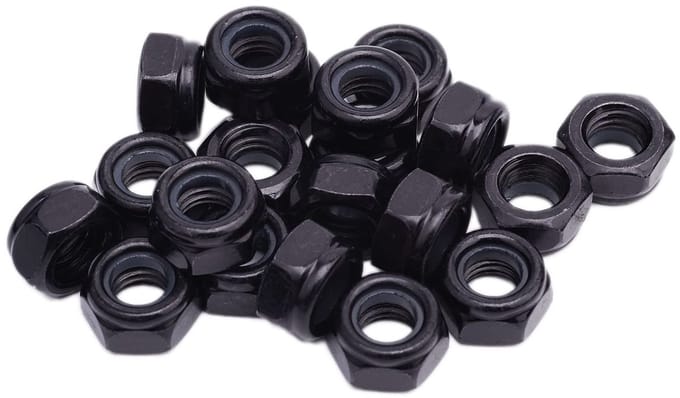 Veilige Hexagon Moeren van Koolstofstaal - Set van 10 Stuks M6 voor Diverse Toepassingen