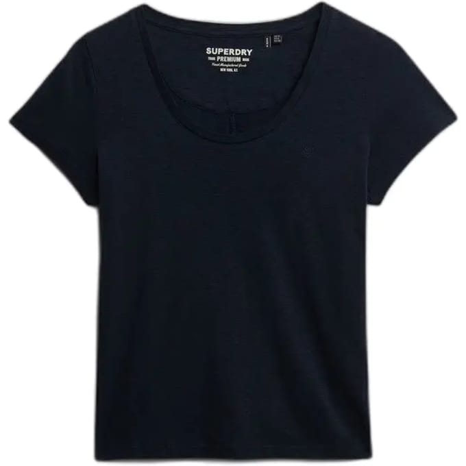Superdry Studios T-shirt met Slanke Pasvorm Blauw Grootte: 38