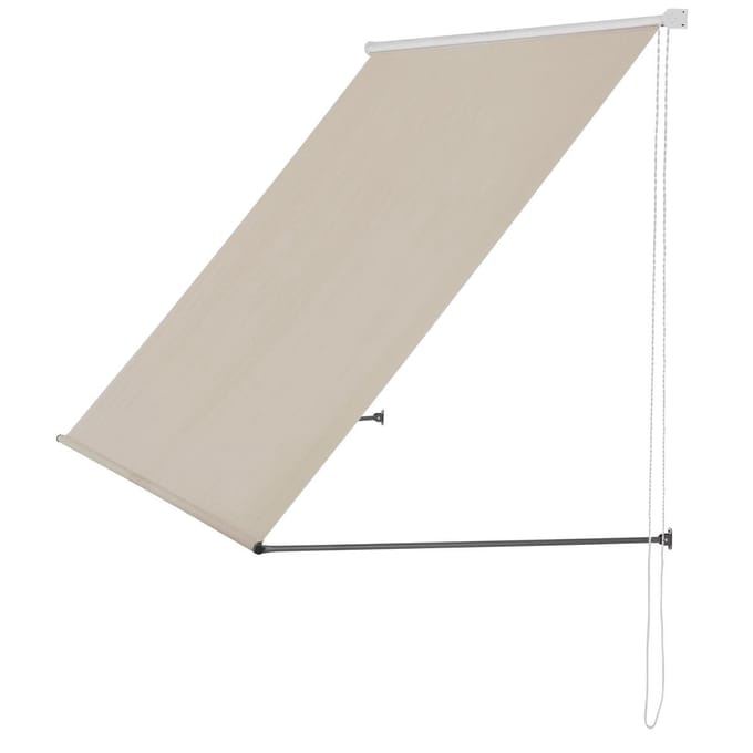 Luifel markies uitvalscherm zandkleur 200x120 cm