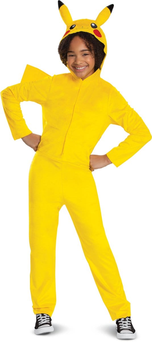 POKÉMON, PIKACHU JUMPSUIT MET CAPUCHON CLASSIC, MAAT S (4-6 JAAR)