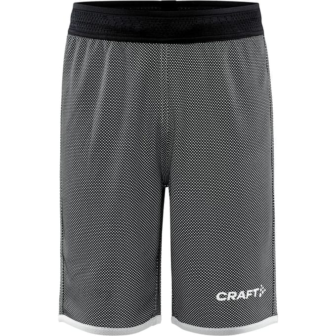 Craft Progress Reversible Short Kinderen - Zwart / Wit | Maat: 134/140